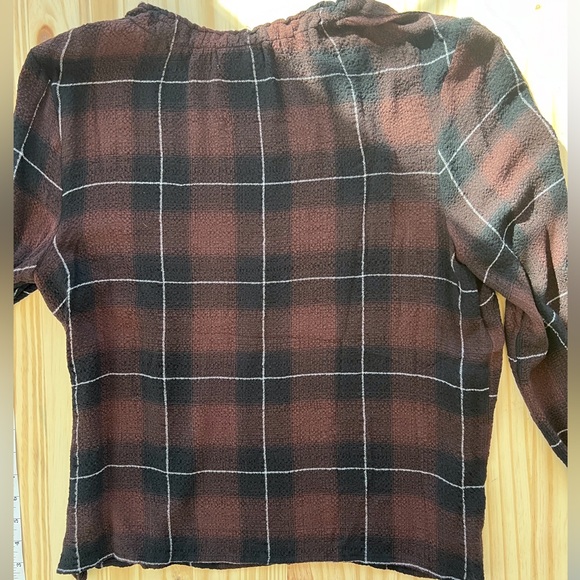 Cloth and Stone plaid blouse - Picture 3 of 5